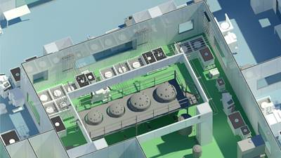 Modular facility design for large-scale biotech plant